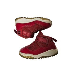 Nike Air Jordan 11 Retro 'Win Like 96' Toddler Size 5C Red Sneakers 378040-623